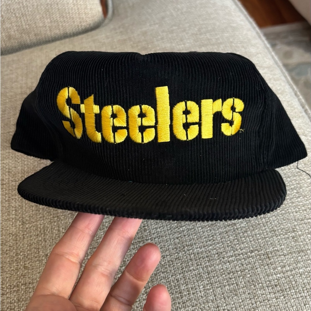 Steelers Black and Yellow Corduroy Hat